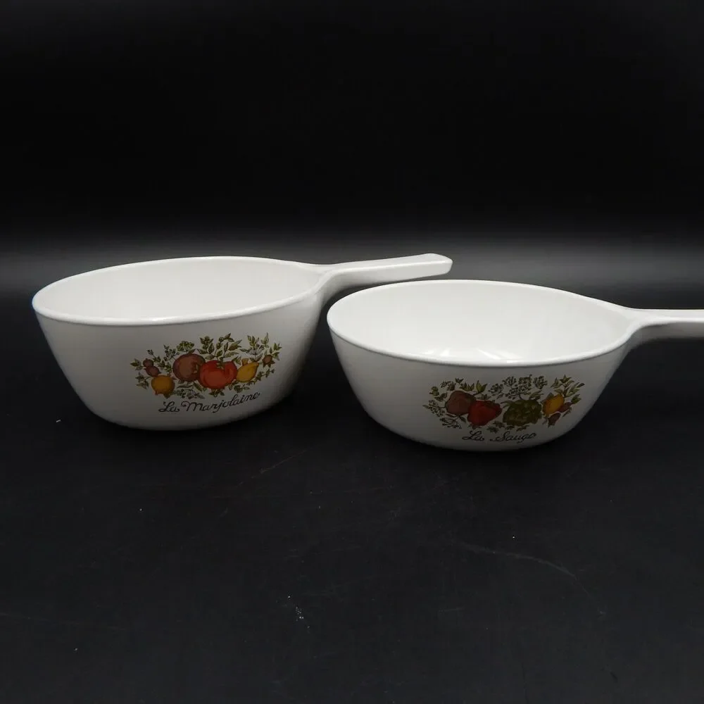 Corning Ware P-82-B P-81-B Spice of Life La Marjolaine 1 & 1-1/2 Pint Lid